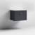 Nuie Classique Wall Hung 1-Drawer Vanity Unit with White Marble Worktop 600mm Wide - Satin Anthracite | Thumbnail Image