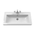 Nuie Classique Wall Hung 1-Drawer Vanity Unit with Basin 800mm Wide Satin White - 1 Tap Hole