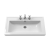 Nuie Classique Wall Hung 1-Drawer Vanity Unit with Basin 800mm Wide Satin White - 3 Tap Hole