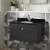 Nuie Classique Wall Hung 1-Drawer Vanity Unit with 1TH Black Marble Top Basin 800mm Wide - Satin Anthracite