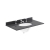 Nuie Classique Wall Hung 1-Drawer Vanity Unit with 3TH Black Marble Top Basin 800mm Wide - Satin Anthracite