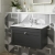 Classique 800mm 1-Drawer Wall Hung Vanity Unit with Ceramic Basin