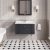 Nuie Classique Wall Hung 1-Drawer Vanity Unit with Traditional Basin 800mm Wide Satin Anthracite - 1 Tap Hole | Thumbnail Image