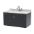 Nuie Classique Wall Hung 1-Drawer Vanity Unit with 1TH Grey Marble Top Basin 800mm Wide - Satin Anthracite