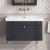 Classique 800mm 1-Drawer Wall Hung Vanity Unit with Fireclay Basin | Thumbnail Image