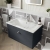Classique 800mm 1-Drawer Wall Hung Vanity Unit with Stone Basin | Thumbnail Image