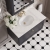 Nuie Classique Wall Hung 1-Drawer Vanity Unit with 1TH White Round Marble Top Basin 800mm Wide - Satin Anthracite | Thumbnail Image