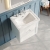 Nuie Classique Wall Hung 1-Drawer Vanity Unit with Basin 500mm Wide Satin White - 3 Tap Hole | Thumbnail Image