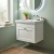Classique 500mm 1-Drawer Wall Hung Vanity Unit with Premium Fireclay Basin