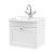 Nuie Classique Wall Hung 1-Drawer Vanity Unit with Curved Basin 500mm Wide - Satin White | Thumbnail Image