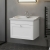 Nuie Classique Wall Hung 1-Drawer Vanity Unit with Traditional Basin 600mm Wide Satin White - 1 Tap Hole