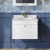 Classique 600mm 1-Drawer Wall Hung Vanity Unit with Marble Top Basin | Thumbnail Image