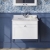 Classique 600mm 1-Drawer Wall Hung Vanity Unit with Marble Top Basin | Thumbnail Image