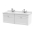 Classique 1200mm 2-Drawer Wall Hung Vanity Unit with Twin Marble Top Basin
