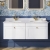 Classique 1200mm 2-Drawer Wall Hung Vanity Unit with Twin Marble Top Basin | Thumbnail Image
