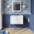 Nuie Classique Wall Hung 1-Drawer Vanity Unit with Traditional Basin 800mm Wide Satin White - 3 Tap Hole | Thumbnail Image