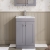 Nuie Classique Floor Standing 2-Door Vanity Unit with Basin-2 500mm Wide - Satin Grey | Thumbnail Image