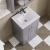 Nuie Classique Floor Standing 2-Door Vanity Unit with Basin-2 500mm Wide - Satin Grey | Thumbnail Image