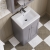 Nuie Classique Floor Standing 2-Door Vanity Unit with Basin-1 500mm Wide - Satin Grey | Thumbnail Image