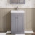 Nuie Classique Floor Standing 2-Door Vanity Unit with Basin-3 500mm Wide - Satin Grey | Thumbnail Image