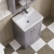 Nuie Classique Floor Standing 2-Door Vanity Unit with Basin-3 500mm Wide - Satin Grey | Thumbnail Image