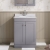 Classique 600mm 2-Door Floor Standing Vanity Unit with Marble Top Basin | Thumbnail Image