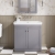 Classique 800mm 2-Door Floor Standing Vanity Unit with Fireclay Basin | Thumbnail Image