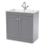 Classique 800mm 2-Door Floor Standing Vanity Unit with Stone Basin