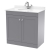 Classique 800mm 2-Door Floor Standing Vanity Unit with Marble Top Basin