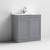 Classique 800mm 2-Door Floor Standing Vanity Unit with Marble Top Basin