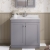 Classique 800mm 2-Door Floor Standing Vanity Unit with Marble Top Basin | Thumbnail Image