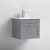 Nuie Classique Wall Hung 1-Drawer Vanity Unit with Basin-2 500mm Wide - Satin Grey