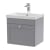 Nuie Classique Wall Hung 1-Drawer Vanity Unit with Basin-3 500mm Wide - Satin Grey