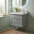 Classique 500mm 1-Drawer Wall Hung Vanity Unit with Premium Fireclay Basin