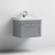 Nuie Classique Wall Hung 1-Drawer Vanity Unit with Basin 600mm Wide Satin Grey - 1 Tap Hole