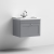 Nuie Classique Wall Hung 1-Drawer Vanity Unit with Traditional Basin 600mm Wide Satin Grey - 1 Tap Hole