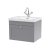 Nuie Classique Wall Hung 1-Drawer Vanity Unit with 1TH Contemporary Basin 600mm Wide - Satin Grey | Thumbnail Image