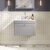 Classique 600mm 1-Drawer Wall Hung Vanity Unit with Stone Basin | Thumbnail Image