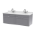 Classique 1200mm 2-Drawer Wall Hung Vanity Unit with Twin Marble Top Basin