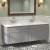 Classique 1200mm 2-Drawer Wall Hung Vanity Unit with Twin Marble Top Basin