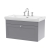 Nuie Classique Wall Hung 1-Drawer Vanity Unit with Basin 800mm Wide Satin Grey - 3 Tap Hole