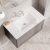 Nuie Classique Wall Hung 1-Drawer Vanity Unit with 1TH Minimalist Basin 800mm Wide - Satin Grey | Thumbnail Image