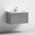Nuie Classique Wall Hung 1-Drawer Vanity Unit with Traditional Basin 800mm Wide Satin Grey - 1 Tap Hole