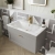 Classique 800mm 1-Drawer Wall Hung Vanity Unit with Stone Basin