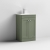 Nuie Classique Floor Standing 2-Door Vanity Unit with Basin-2 500mm Wide - Satin Green