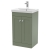 Nuie Classique Floor Standing 2-Door Vanity Unit with Basin-3 500mm Wide - Satin Green