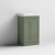 Nuie Classique Floor Standing 2-Door Vanity Unit with Basin 500mm Wide Satin Green - 0 Tap Hole