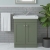 Nuie Classique Floor Standing 2-Door Vanity Unit with Basin 600mm Wide Satin Green - 1 Tap Hole