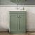 Nuie Classique Floor Standing 2-Door Vanity Unit with 1TH Minimalist Basin 600mm Wide - Satin Green | Thumbnail Image