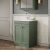 Nuie Classique Floor Standing 2-Door Vanity Unit with 1TH Minimalist Basin 600mm Wide - Satin Green | Thumbnail Image